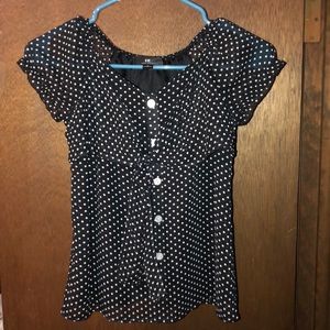 Kids IZ polka dotted blouse